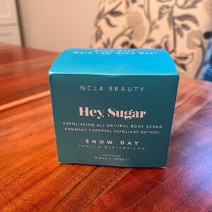 New NCLA Beauty Hey, Sugar exfoliating body scrub snow day vanilla sugar